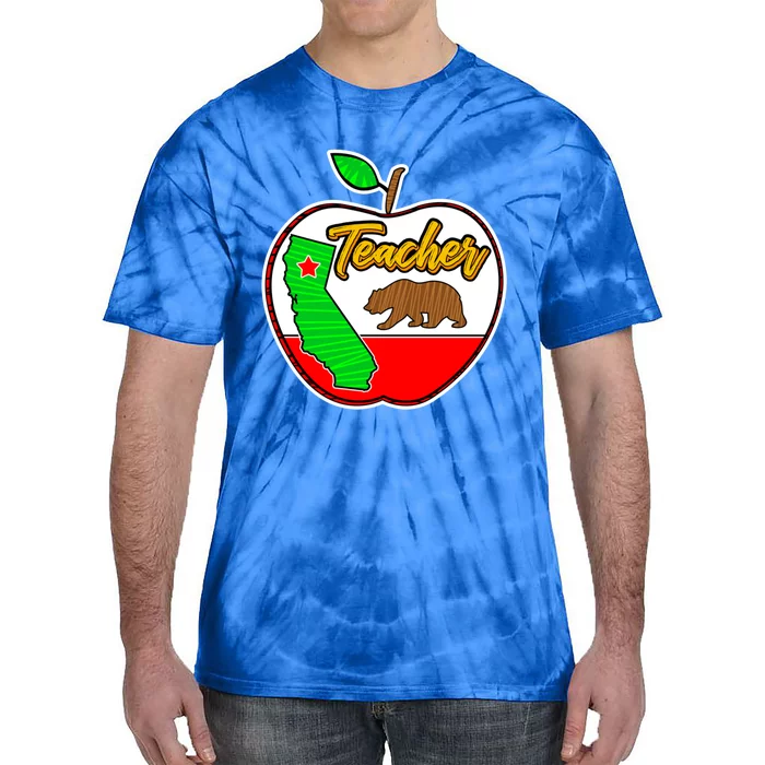 California Teacher Appreciati To School Gift Tie-Dye T-Shirt