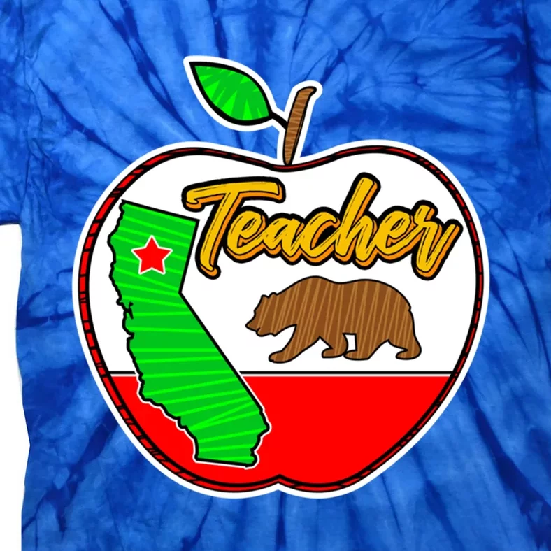 California Teacher Appreciati To School Gift Tie-Dye T-Shirt