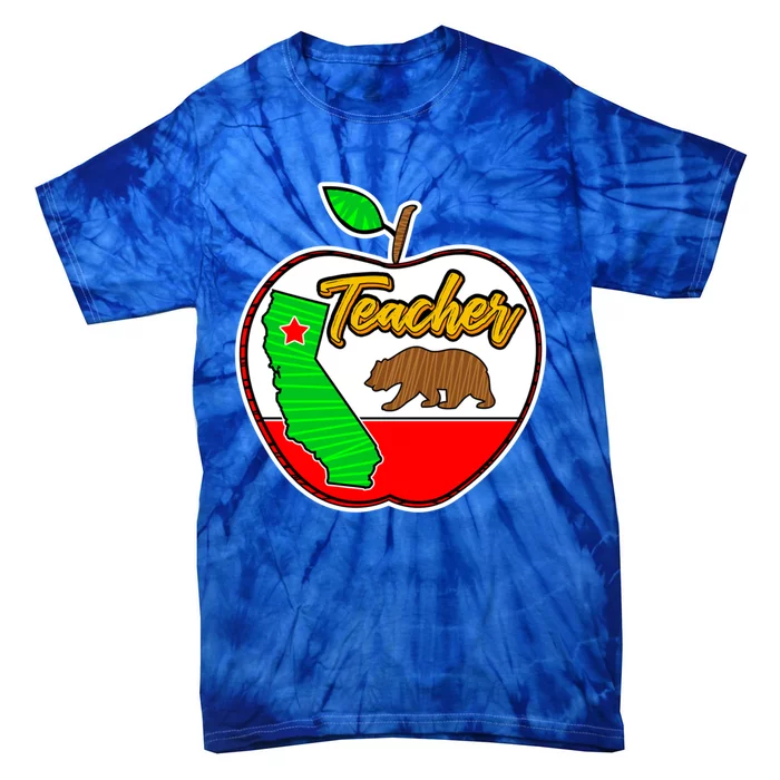 California Teacher Appreciati To School Gift Tie-Dye T-Shirt