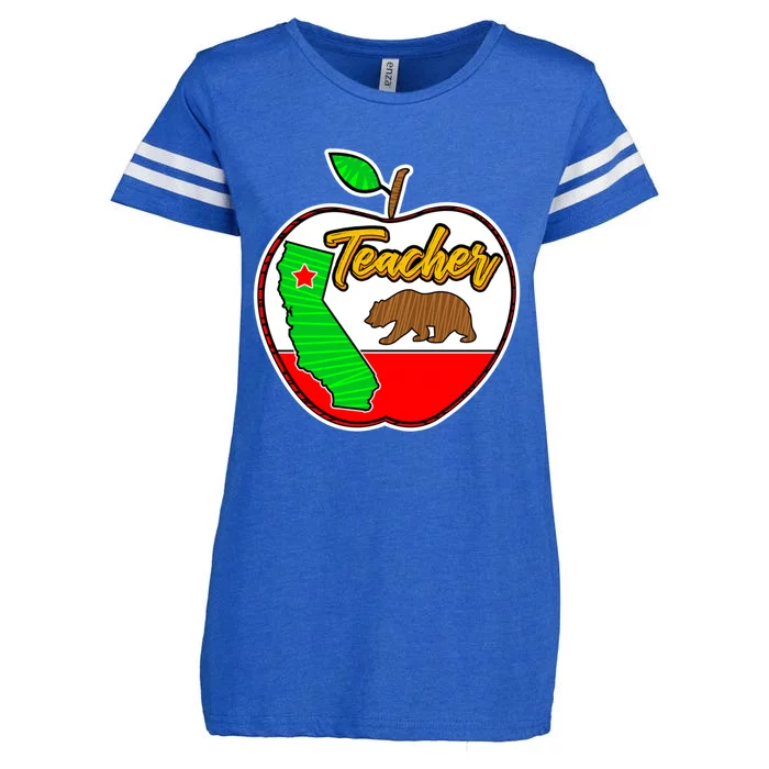 California Teacher Appreciati To School Gift Enza Ladies Jersey Football T-Shirt