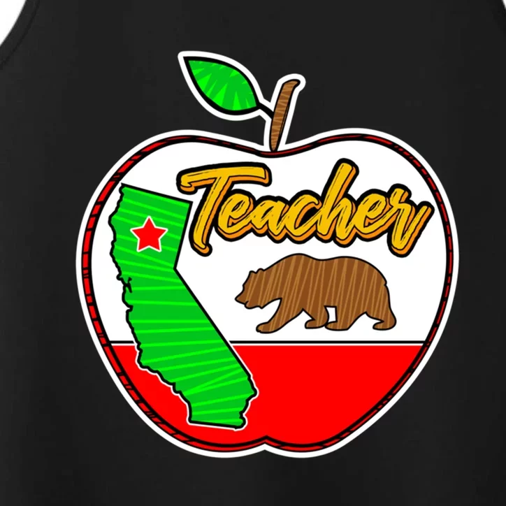 California Teacher Appreciati To School Gift Great Gift Performance Tank