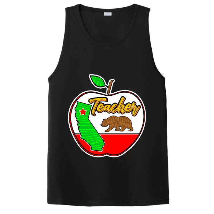 California Teacher Appreciati To School Gift Great Gift Performance Tank