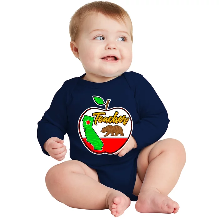 California Teacher Appreciati To School Gift Great Gift Baby Long Sleeve Bodysuit