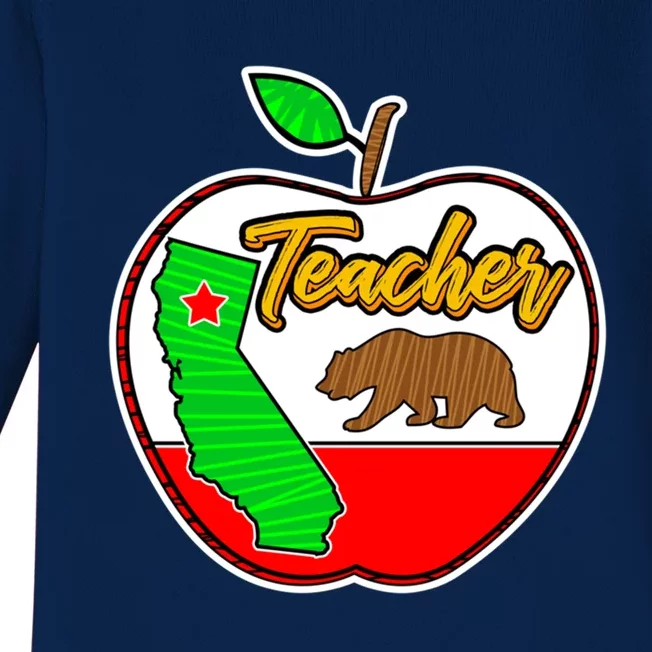 California Teacher Appreciati To School Gift Great Gift Baby Long Sleeve Bodysuit