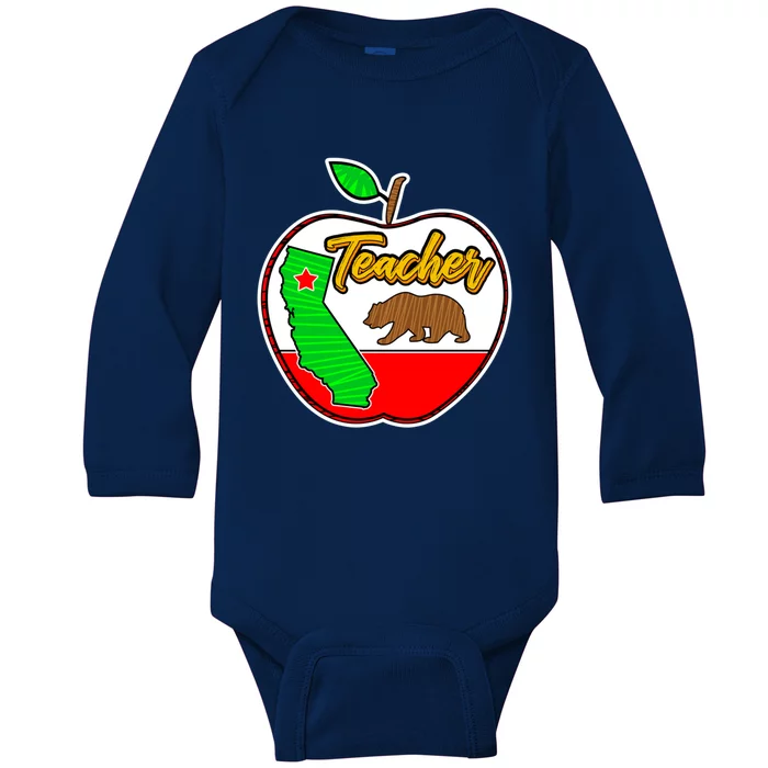 California Teacher Appreciati To School Gift Great Gift Baby Long Sleeve Bodysuit