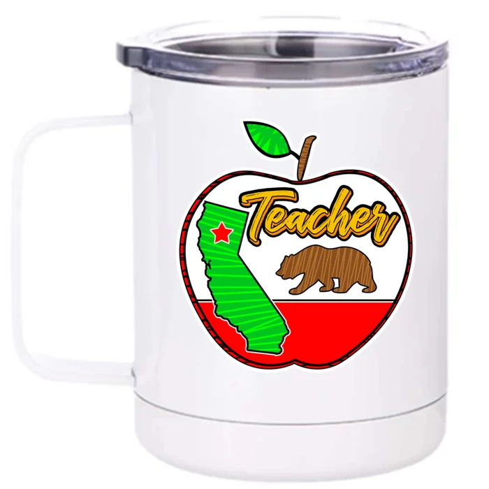 California Teacher Appreciati To School Gift Great Gift Front & Back 12oz Stainless Steel Tumbler Cup