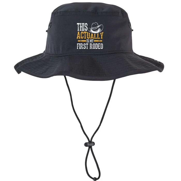 Cool This Actually Is My First Rodeo Funny Cowboy Fan Gift Legacy Cool Fit Booney Bucket Hat