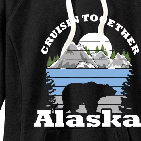 Cruisin Together Alaska Cruise Ship Family Vacation Gift Women's Fleece Hoodie