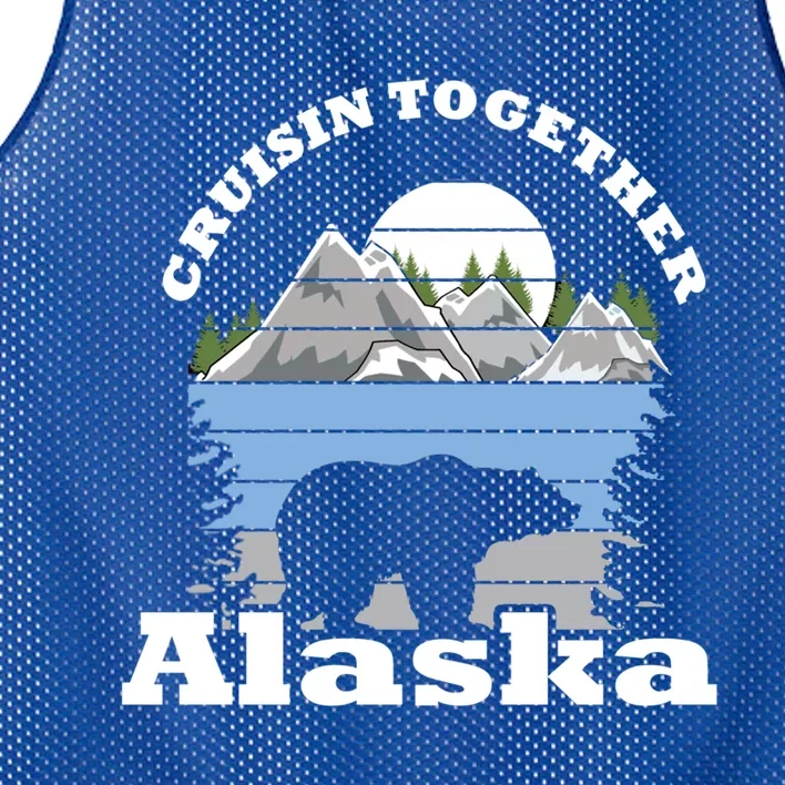 Cruisin Together Alaska Cruise Ship Family Vacation Gift Mesh Reversible Basketball Jersey Tank