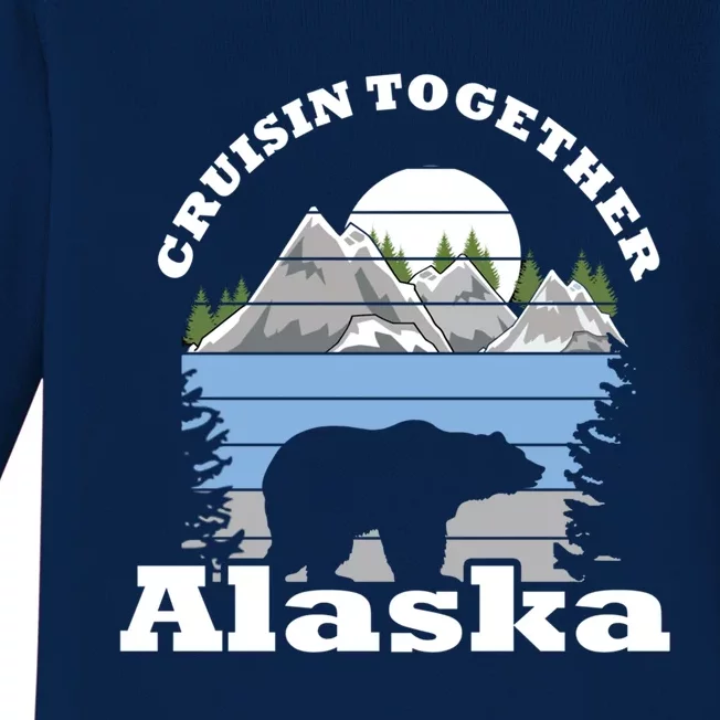 Cruisin Together Alaska Cruise Ship Family Vacation Gift Baby Long Sleeve Bodysuit