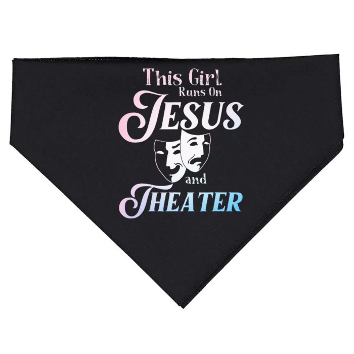 Cute Theatre Art For Teen Women Acting Musical Lover USA-Made Doggie Bandana