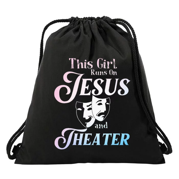 Cute Theatre Art For Teen Women Acting Musical Lover Drawstring Bag