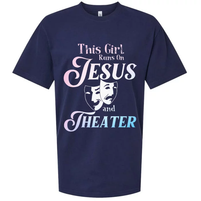 Cute Theatre Art For Teen Women Acting Musical Lover Sueded Cloud Jersey T-Shirt