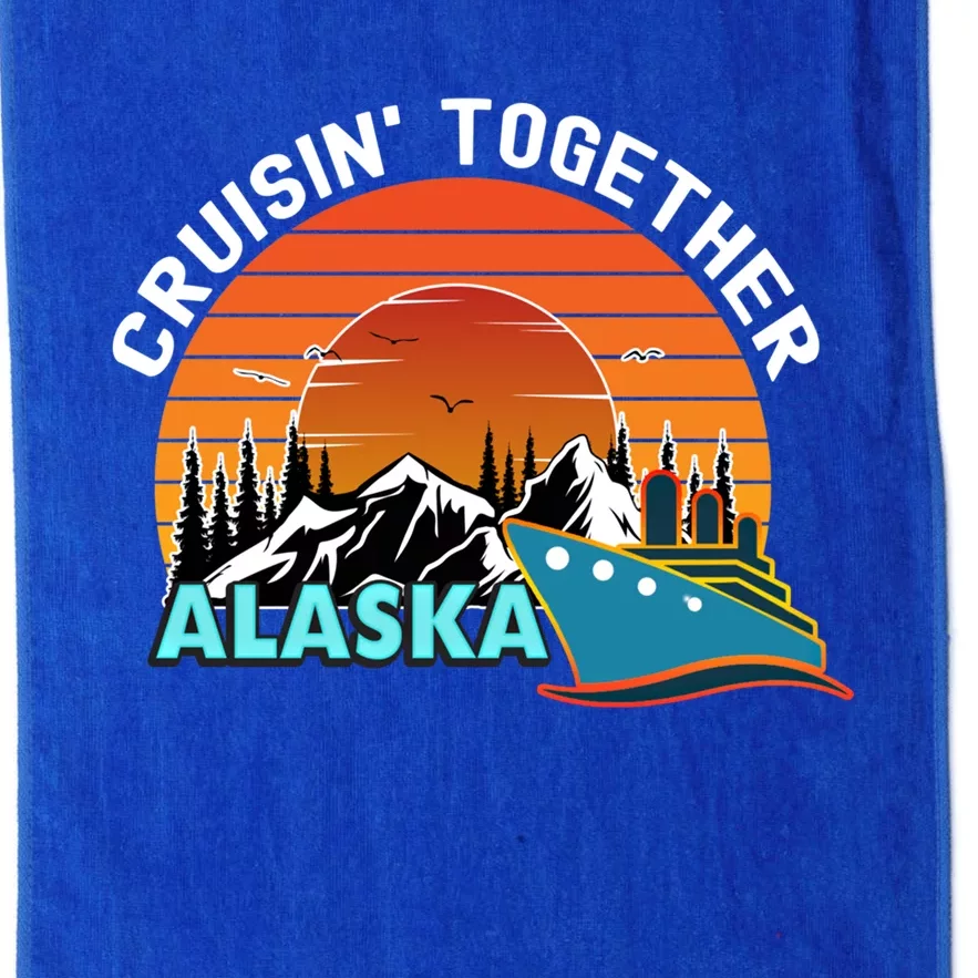 Cruisin' Together Alaska Couples Family Friends Matching Gift Platinum Collection Golf Towel