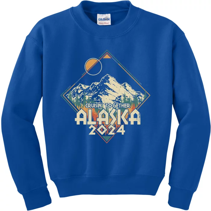 Cruisin Together Alaska 2024 Alaskan Cruise Trip Matching Cute Gift Kids Sweatshirt