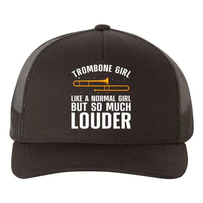 Cool Trombone Art Trombonist Trombone Lover Yupoong Adult 5-Panel Trucker Hat