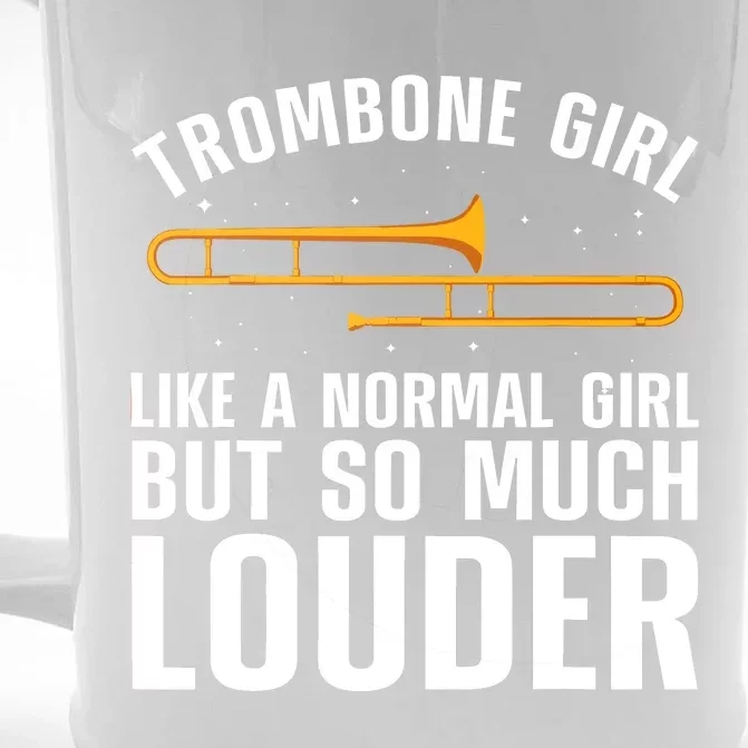 Cool Trombone Art Trombonist Trombone Lover Front & Back Beer Stein