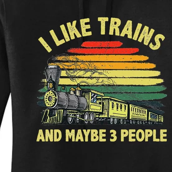 Cool Train Art Train Collector Railroad Worker Women's Pullover Hoodie