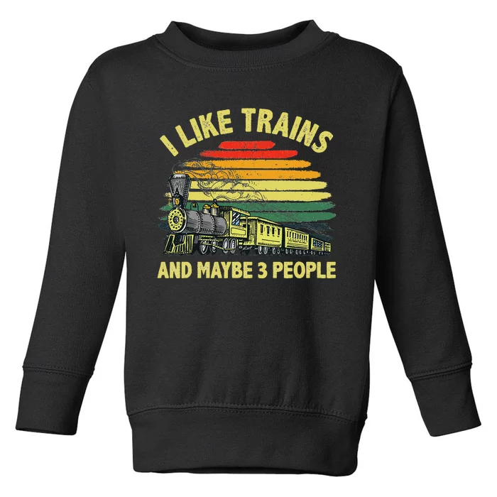 Cool Train Art Train Collector Railroad Worker Toddler Sweatshirt