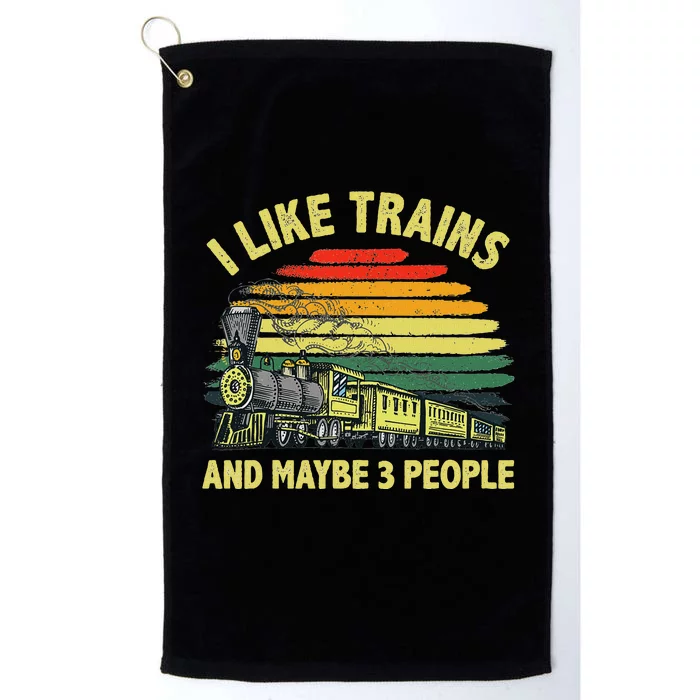 Cool Train Art Train Collector Railroad Worker Platinum Collection Golf Towel