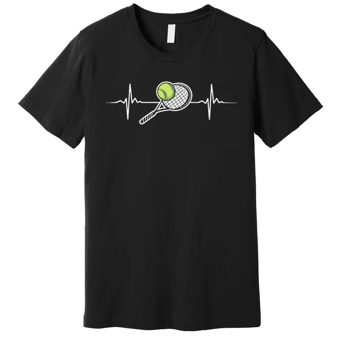 Cool Tennis Art For Racket Sport Tennis Player Premium T-Shirt