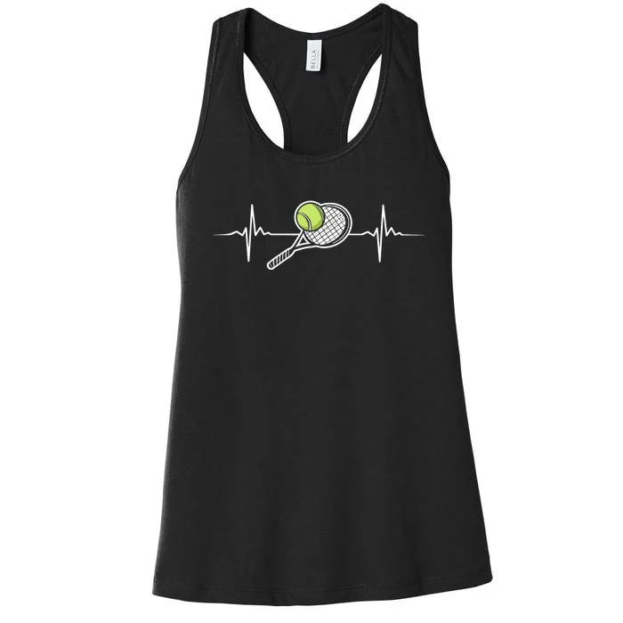 Cool Tennis Art For Racket Sport Tennis Player Women's Racerback Tank