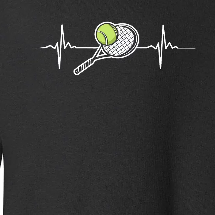 Cool Tennis Art For Racket Sport Tennis Player Toddler Sweatshirt