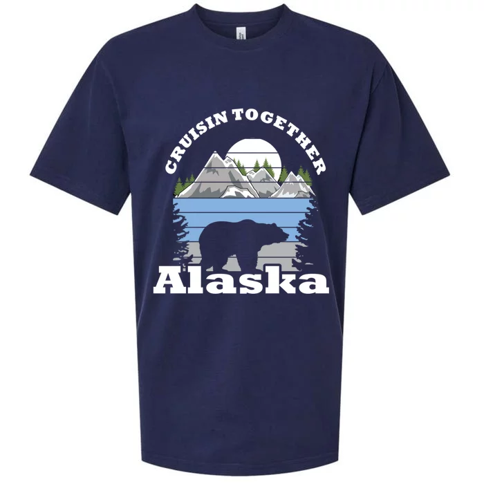 Cruisin Together Alaska Cruise Ship Family Vacation Cute Gift Sueded Cloud Jersey T-Shirt