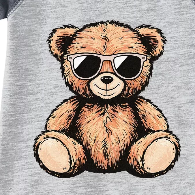 Cool Teddy Bear Casual Cute Funny Graphic Infant Baby Jersey Bodysuit