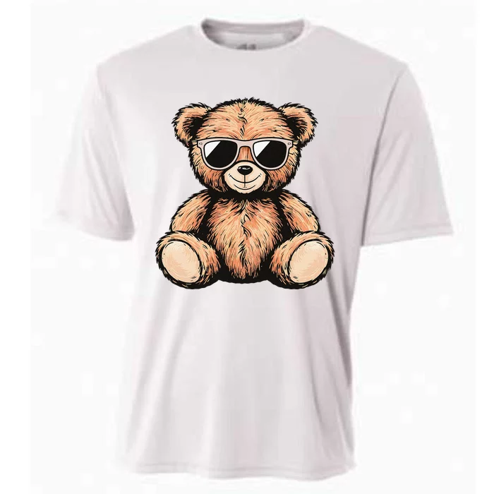 Cool Teddy Bear Casual Cute Funny Graphic Cooling Performance Crew T-Shirt