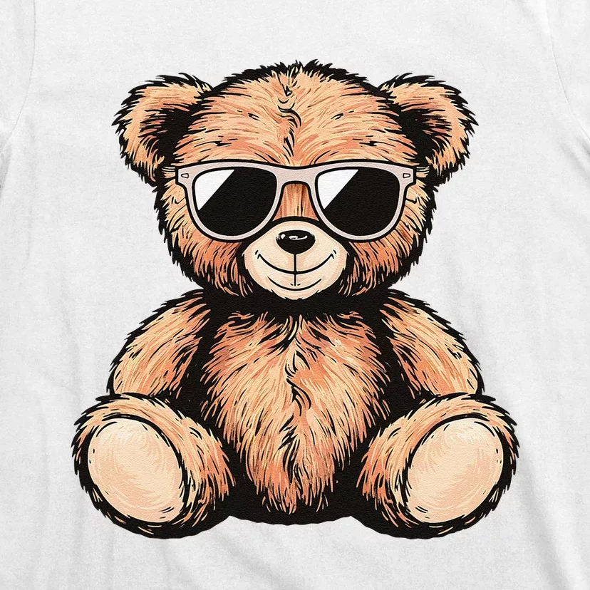 Cool Teddy Bear Casual Cute Funny Graphic T-Shirt