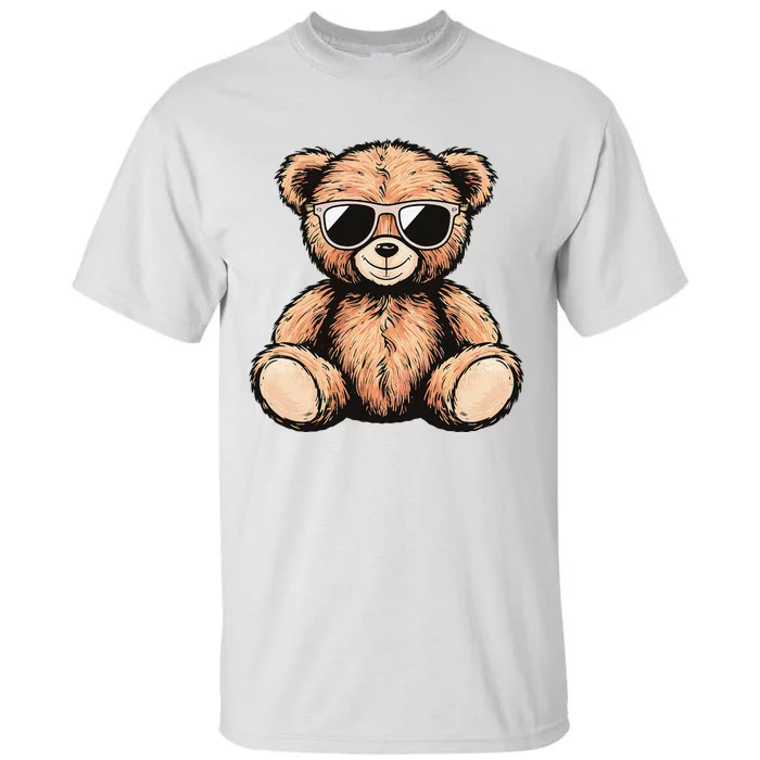 Cool Teddy Bear Casual Cute Funny Graphic Tall T-Shirt