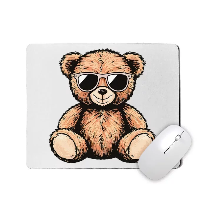 Cool Teddy Bear Casual Cute Funny Graphic Mousepad