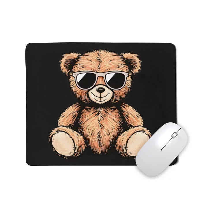 Cool Teddy Bear Women Casual Cute Funny Graphic Mousepad