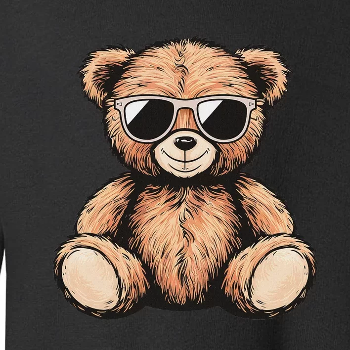 Cool Teddy Bear Women Casual Cute Funny Graphic Toddler Sweatshirt