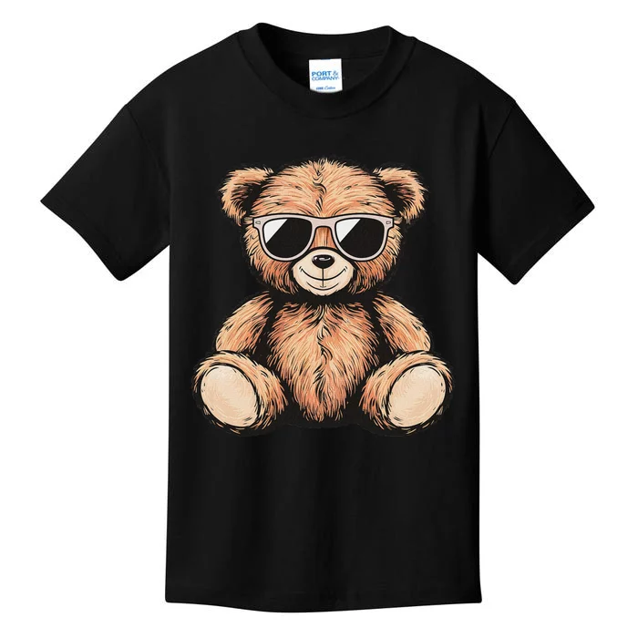 Cool Teddy Bear Women Casual Cute Funny Graphic Kids T-Shirt