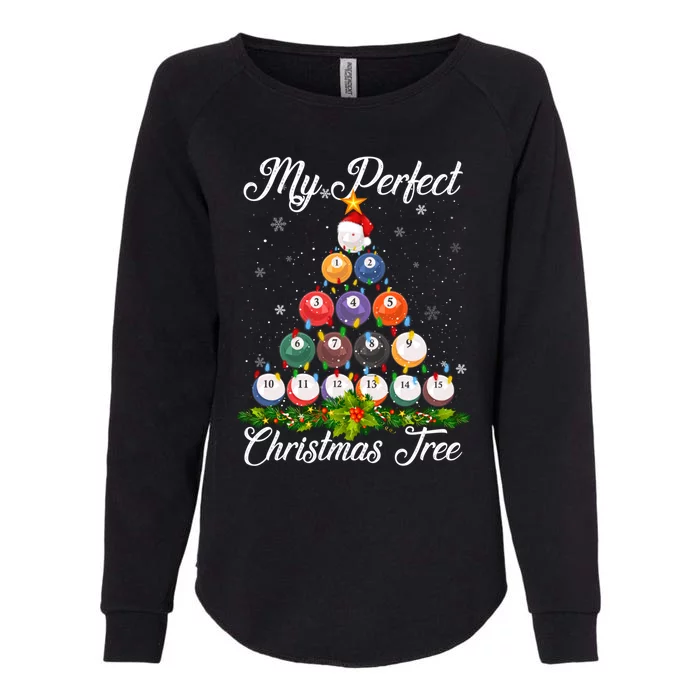 Christmas Tree Billiards Ugly Xmas Sweater Great Gift Womens California Wash Sweatshirt