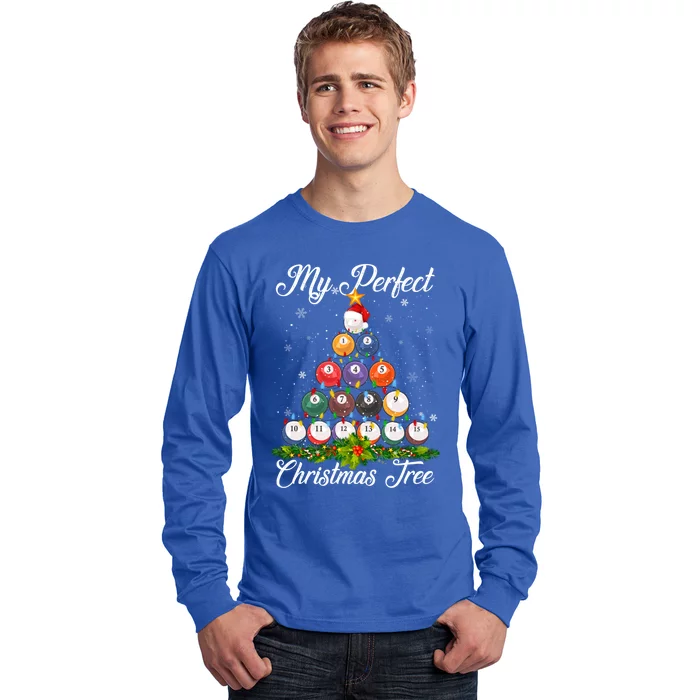 Christmas Tree Billiards Ugly Xmas Sweater Great Gift Long Sleeve Shirt