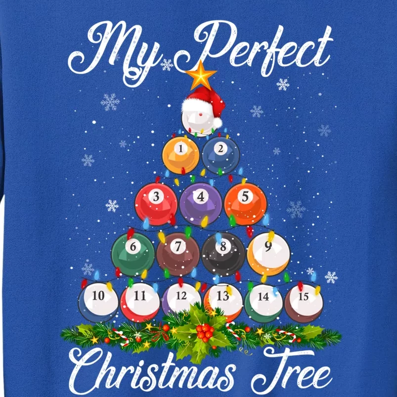 Christmas Tree Billiards Ugly Xmas Sweater Great Gift Tall Sweatshirt