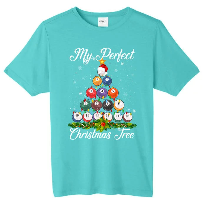 Christmas Tree Billiards Ugly Xmas Sweater Great Gift ChromaSoft Performance T-Shirt