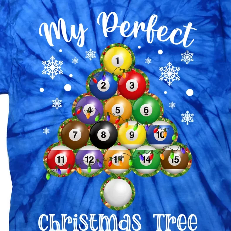 Christmas Tree Billiards Ugly Xmas Sweater Great Gift Tie-Dye T-Shirt