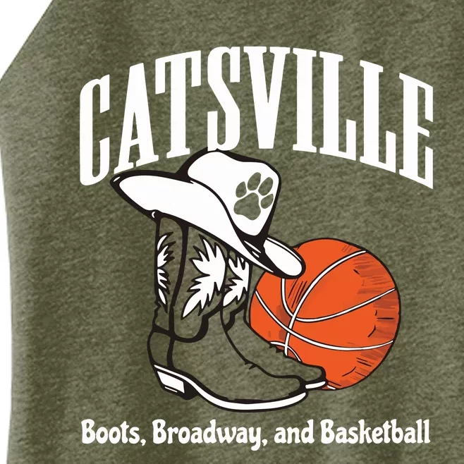 Catsville The Boots On Broadway Women’s Perfect Tri Rocker Tank