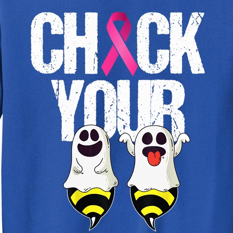 Check The Boobees Boo Bees Breast Cancer Halloween Cute Gift Sweatshirt