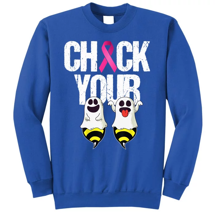 Check The Boobees Boo Bees Breast Cancer Halloween Cute Gift Sweatshirt