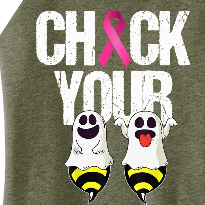 Check The Boobees Boo Bees Breast Cancer Halloween Cute Gift Women’s Perfect Tri Rocker Tank