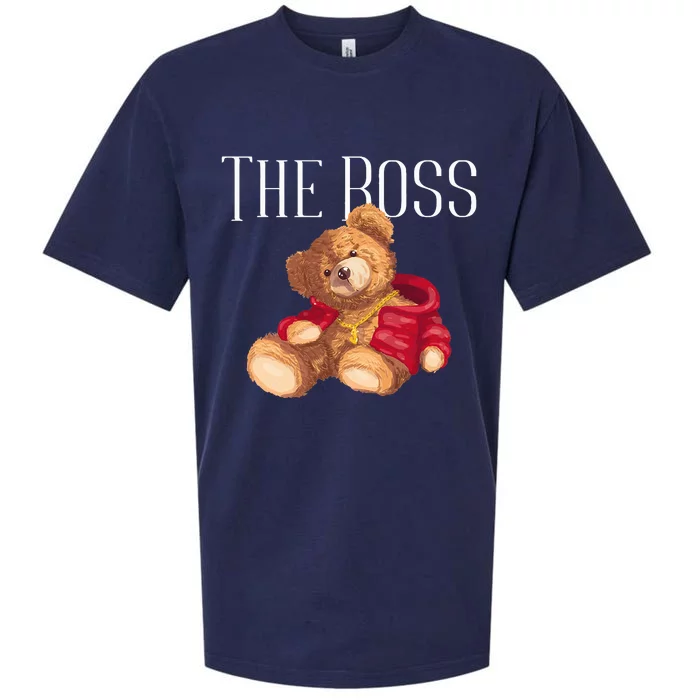 Cool Teddy Bear Dollar Sign Teddy Lover The Boss Bossy Sueded Cloud Jersey T-Shirt