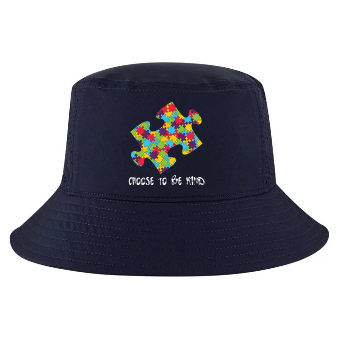 Choose To Be Kind Autism Puzzle Piece Gift Cool Comfort Performance Bucket Hat