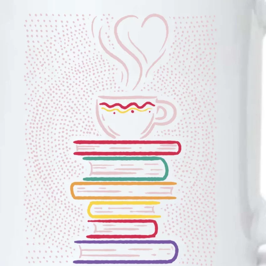 Coffee Tea Books Book Lover Reading Librarian Gift Black Color Changing Mug