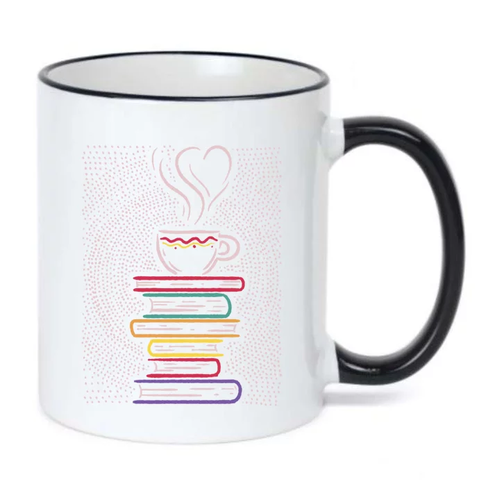 Coffee Tea Books Book Lover Reading Librarian Gift Black Color Changing Mug