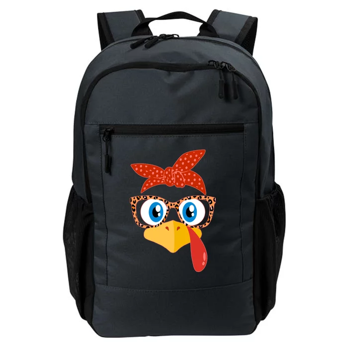 Cute Thanksgiving Bandana Glasses Turkey Girl Daily Commute Backpack